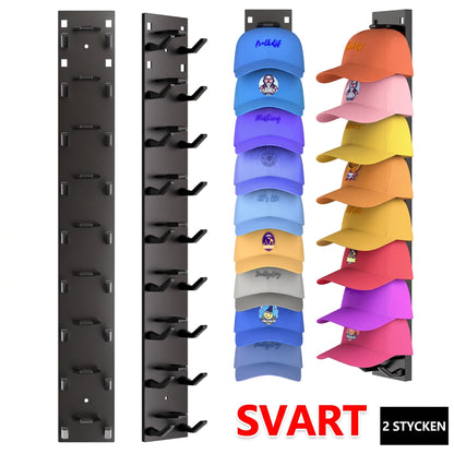 Wall-Mounted Cap Rack – Sleek & Functional